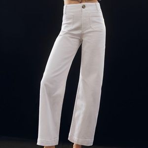 Pilcro The Skipper Cropped Wide-leg Jean